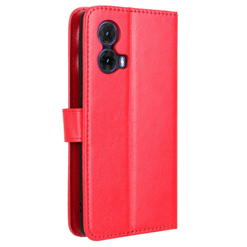 Őrült könyv tok a Motorola Moto G85 5G-hez - piros