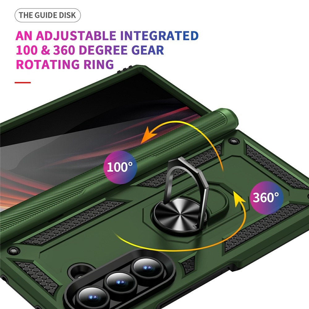 Gyűrűálló borítás Samsung Galaxy Z Fold7 5G készülékhez - zöld