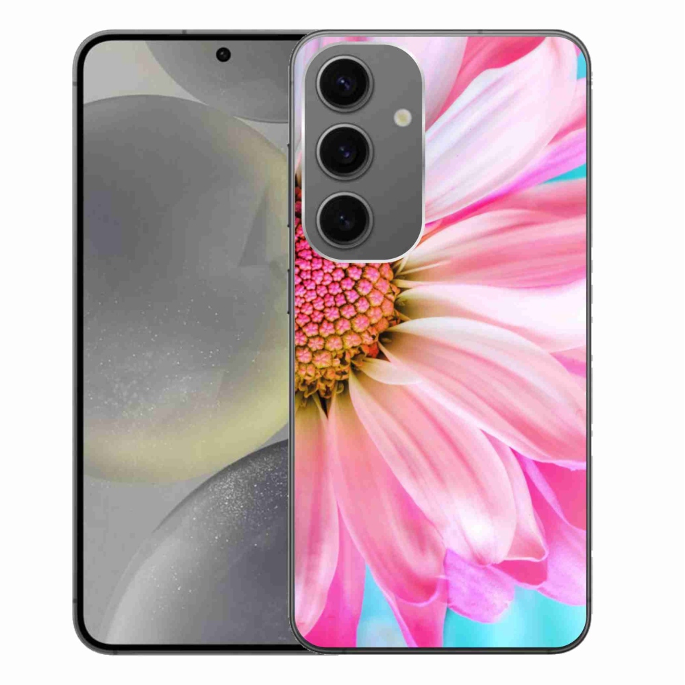 Gél védőhuzat mmCase Samsung Galaxy S24+ készülékhez - rózsaszín virág