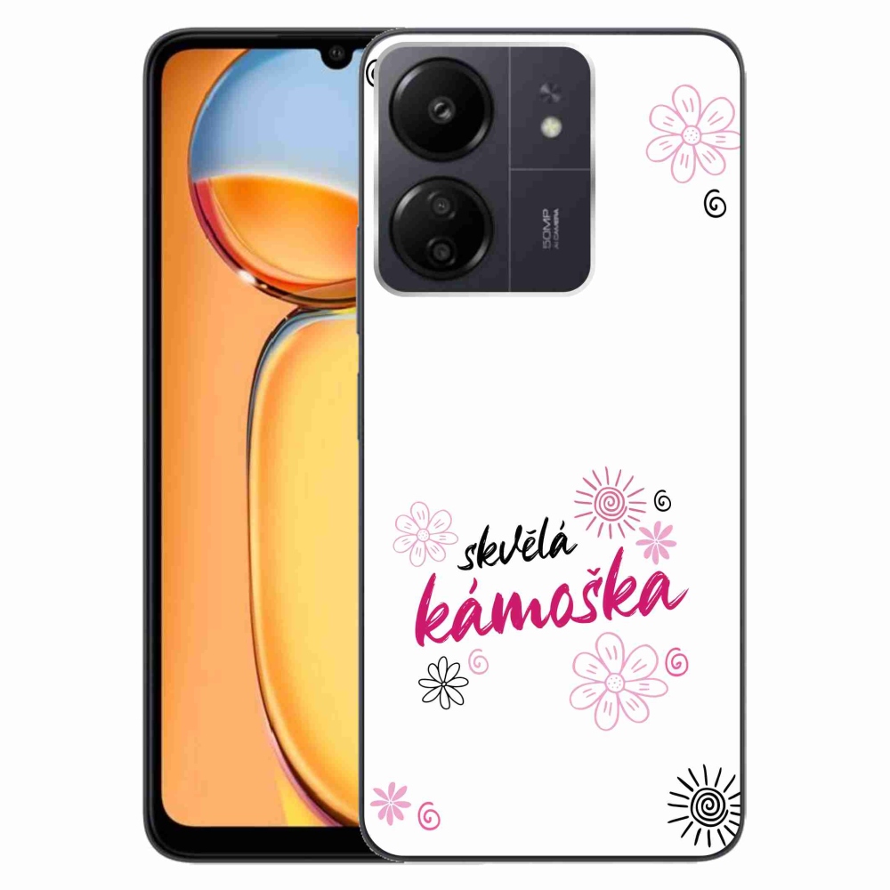 Gél borító mmCase a Xiaomi Poco C65/Redmi 13C - nagyszerű barát fehér háttérrel