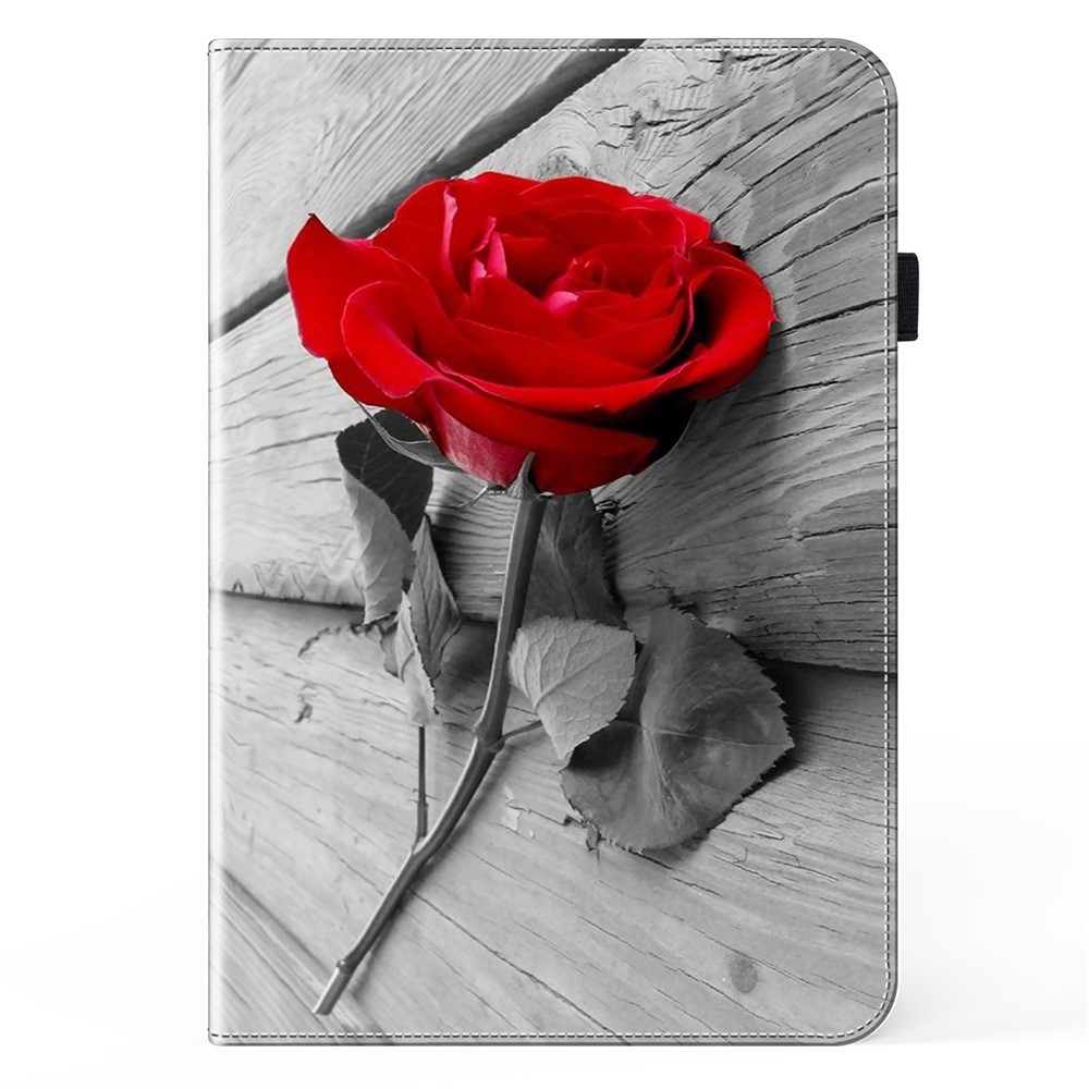 Patts záró tok Xiaomi Redmi Pad SE 8.7 tablethez - vörös rózsa