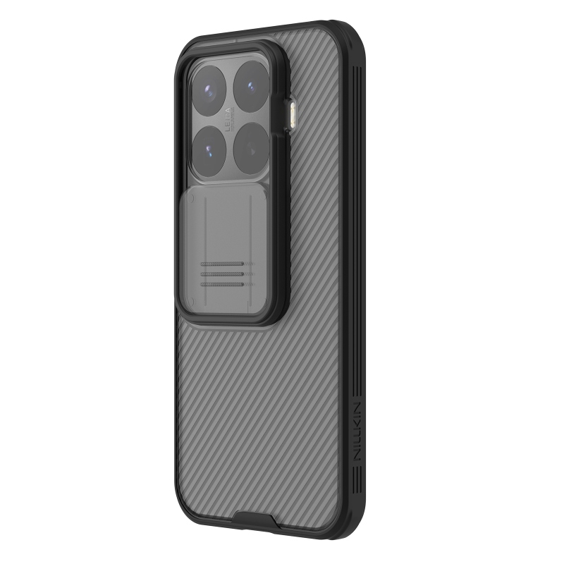 Nillkin CamShield PRO hátsó tok a Xiaomi 17T-hez, átlátszó fekete