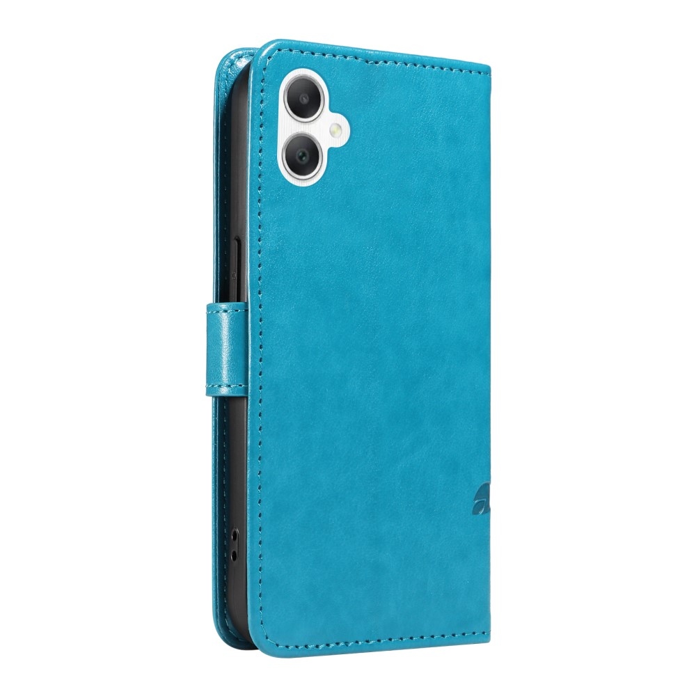 Virágos könyv tok Samsung Galaxy A06 4G készülékhez - kék