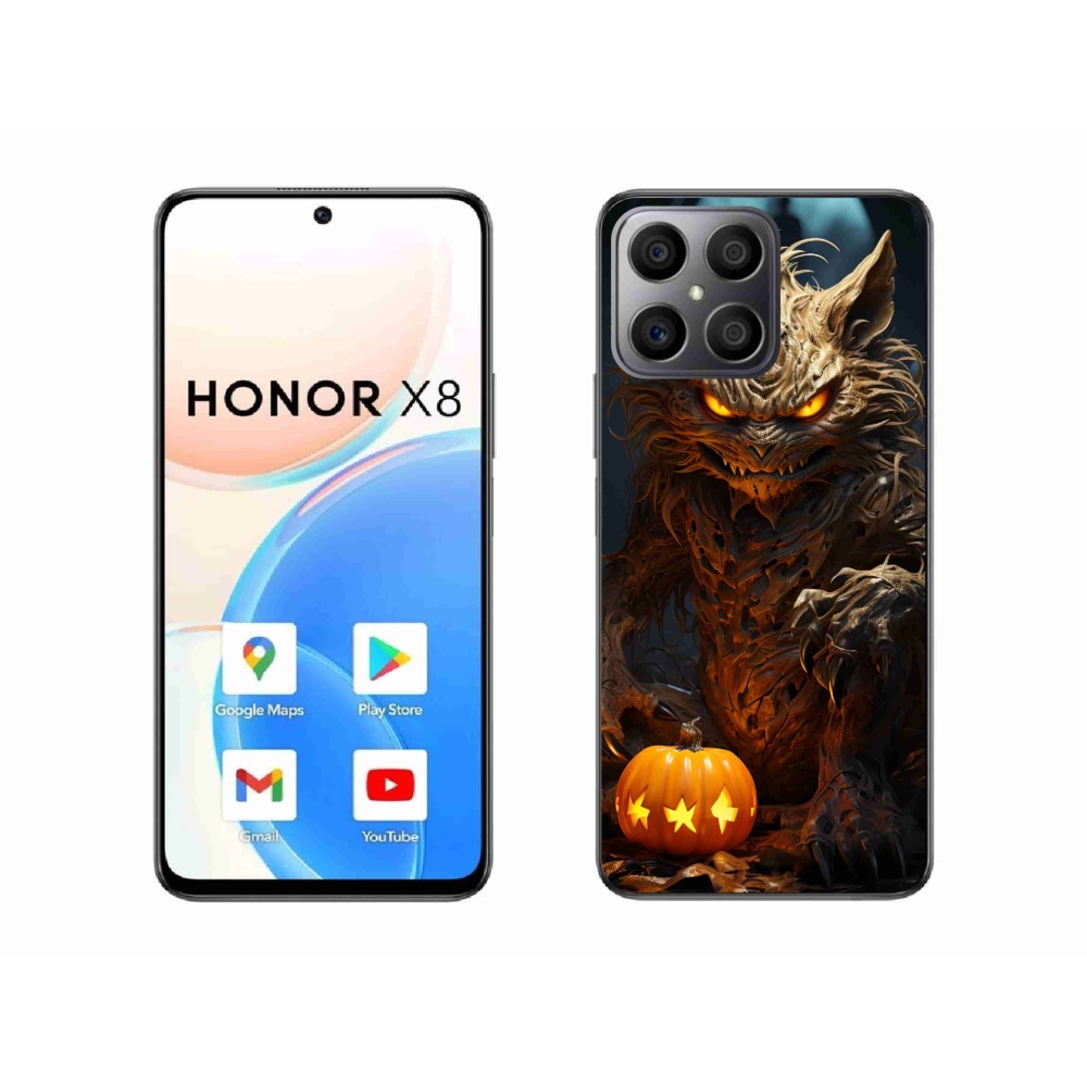 Gél borítás mmCase a Honor X8-hoz - Halloween szörnyeteg