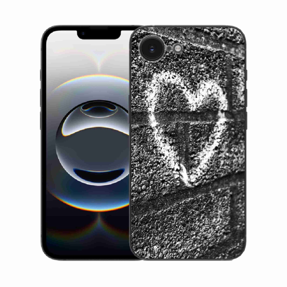 Zselés borítás mmCase iPhone 16e készülékhez - szív a falon