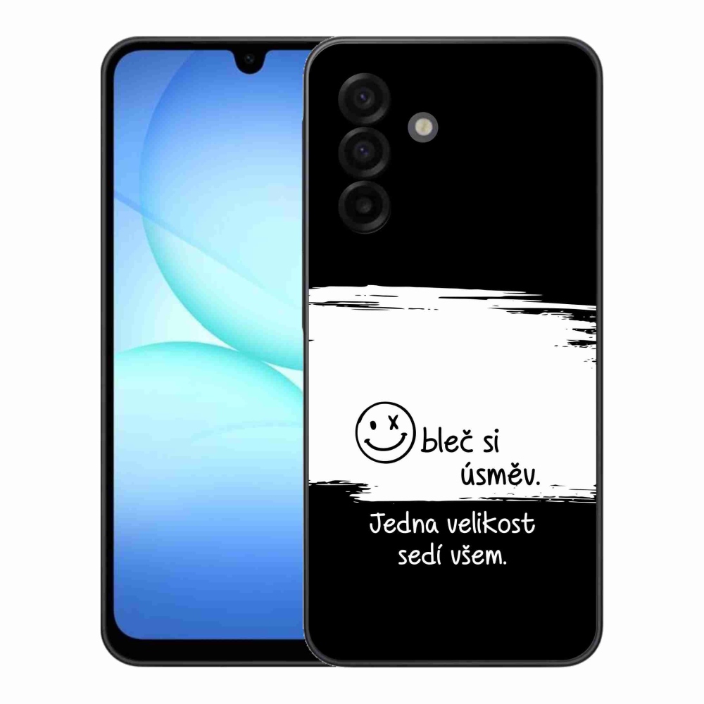 Gél borító mmCase Samsung Galaxy A17 4G/5G - vicces szöveg 8 fekete és fehér háttérrel