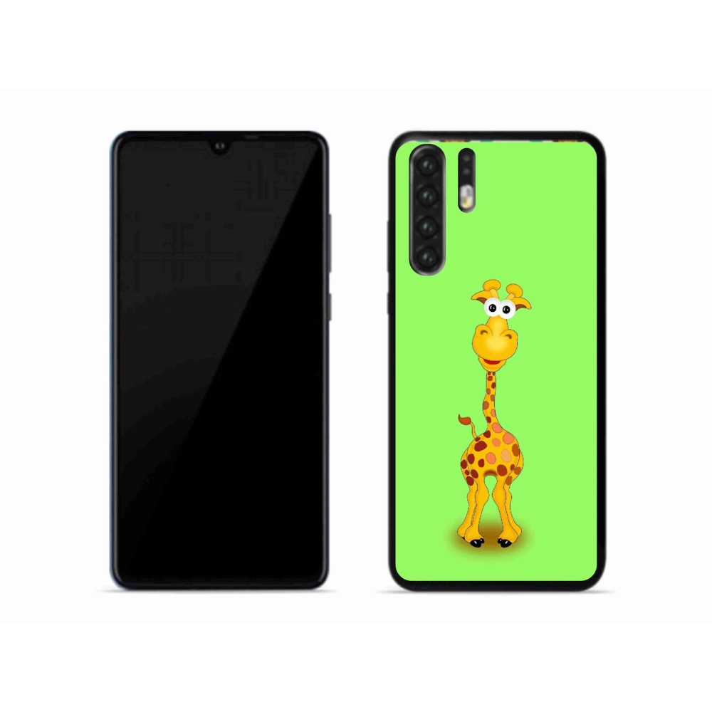 Gél borító mmCase a mobil Huawei P30 Pro - rajzfilm zsiráfhoz
