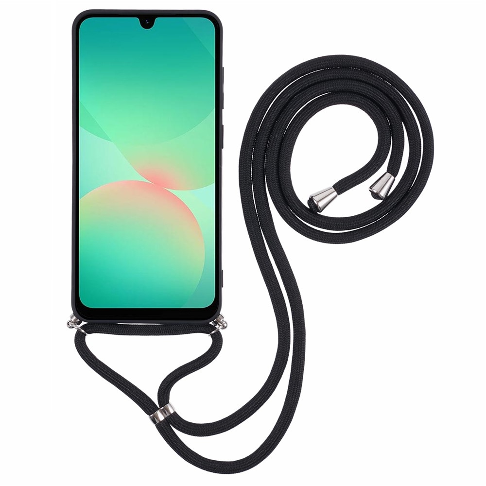 Bélelt zselés tok húzózsinórral Samsung Galaxy A17 4G/5G - fekete