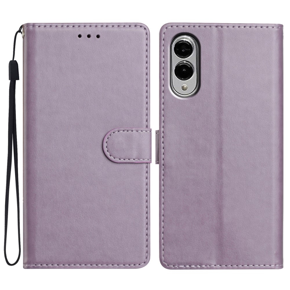 Vérrögök könyv tok Samsung Galaxy S25 Edge készülékhez - lila