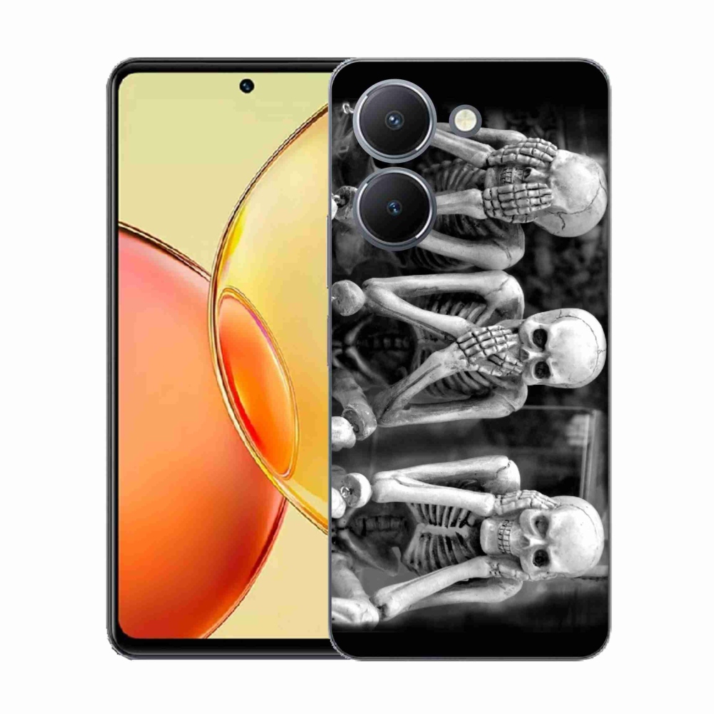 Zselés borítás mmCase a Vivo Y36-hoz - csontvázak