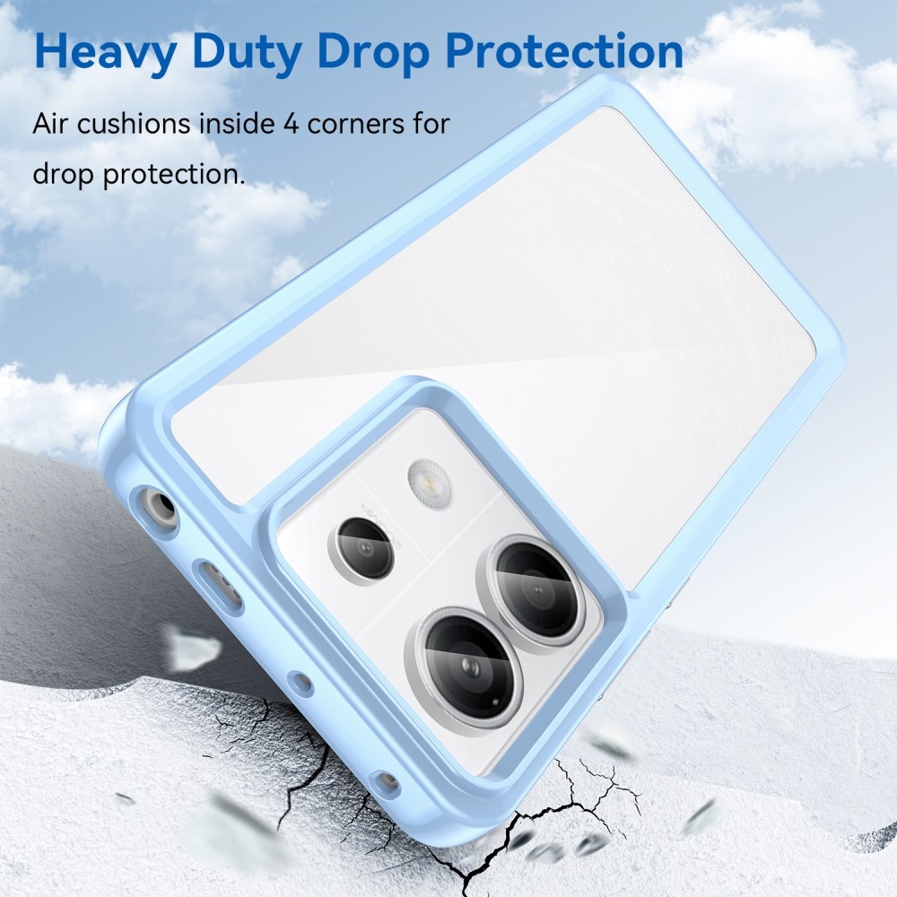 Gél tok rögzített hátlappal Xiaomi Redmi Note 13 Pro 5G/Poco X6 5G - kék