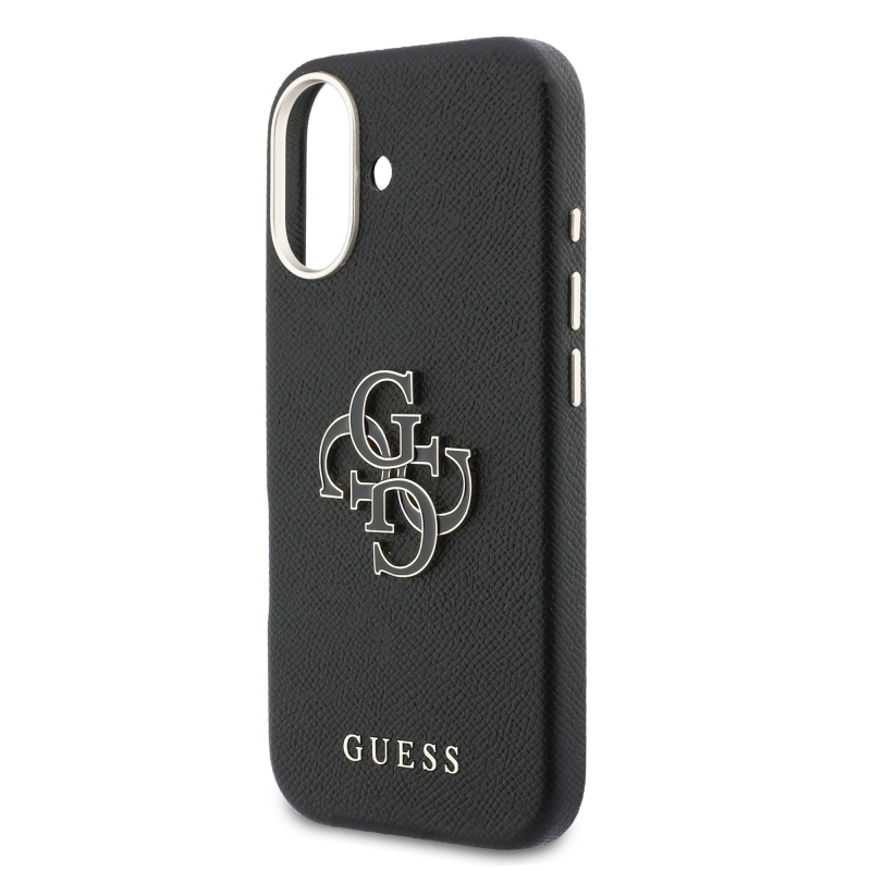 Guess PU gyanta logó hátlap iPhone 17 fekete