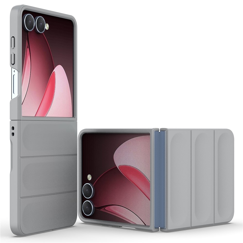 Rugg tartós zselés tok Samsung Galaxy Z Flip7 5G készülékhez - világosszürke