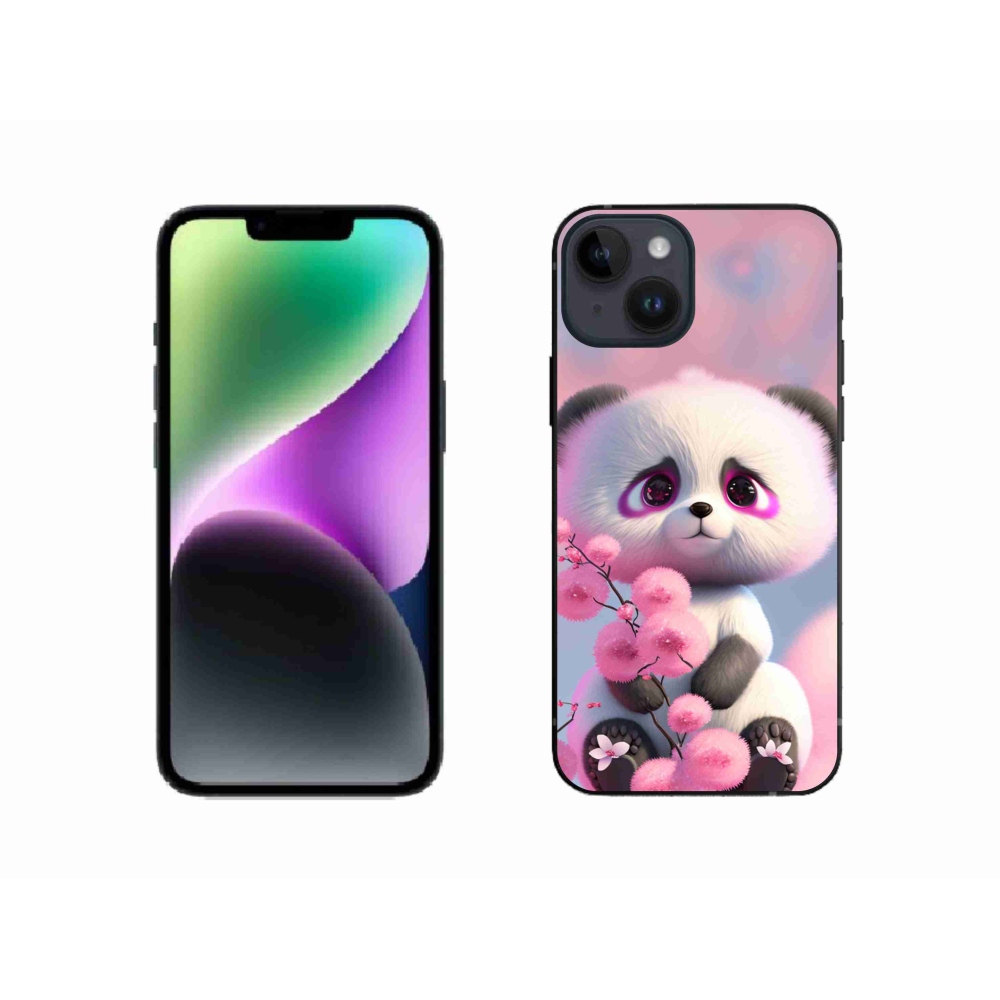 Gél borítás mmCase iPhone 14 készülékhez - aranyos panda 1