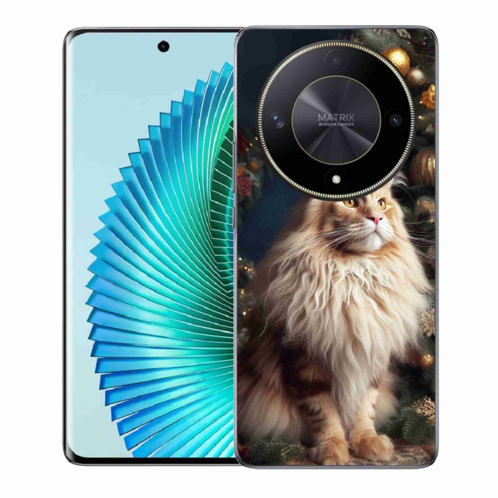 Gél borítás mmCase a Honor Magic 6 Lite 5G számára - macska a fánál
