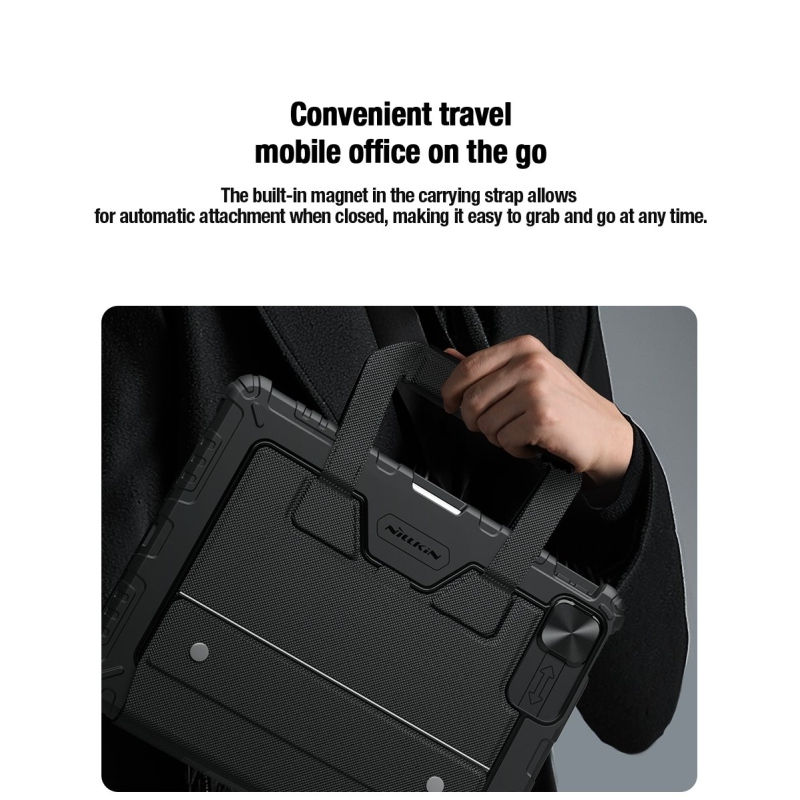 Nillkin Bumper GO billentyűzet tok (háttérvilágításos verzió) iPad Pro 12.9 2020/2021/2022/ Air 13 2024 iPad Pro 12.9 2020/2021/2022/ Air 13 2024 fekete