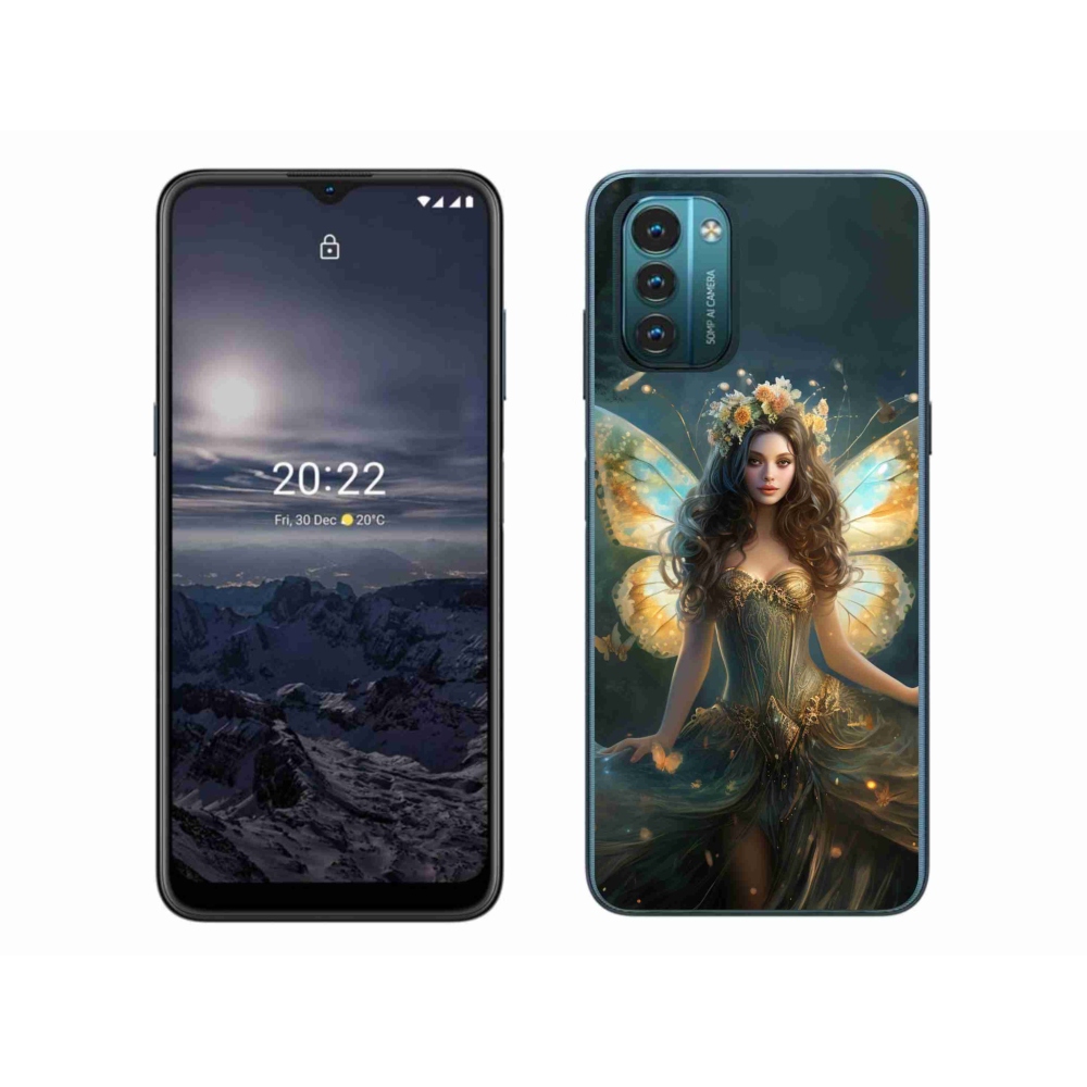 Zselés borítás mmCase a Nokia G11/G21 készülékhez - pillangó nő