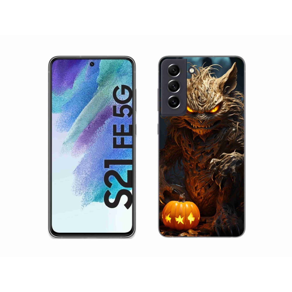 Gél borítás mmCase Samsung Galaxy S21 FE 5G - Halloween szörny - Samsung Galaxy S21 FE 5G - Halloween szörny