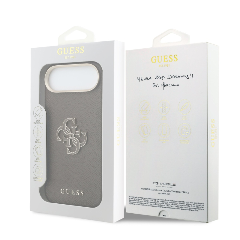 Guess PU gyanta logós hátlap iPhone Air barna színű iPhone Airhez