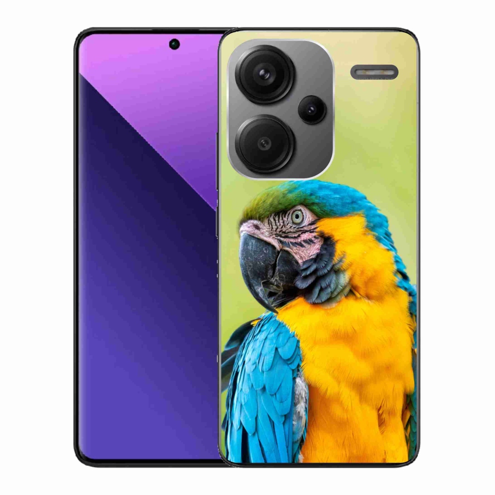 Gél tok mmCase a Xiaomi Redmi Note 13 Pro+ 5G számára - papagáj ara 2