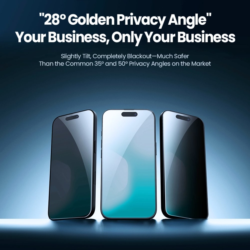 Nillkin Edzett üveg 0.25mm Guardian 2.5D Apple iPhone 17 fekete (applikátorral)