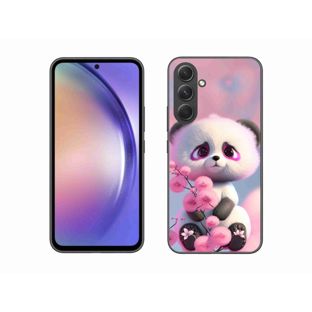 Gél borító mmCase Samsung Galaxy A54 5G - aranyos panda 1
