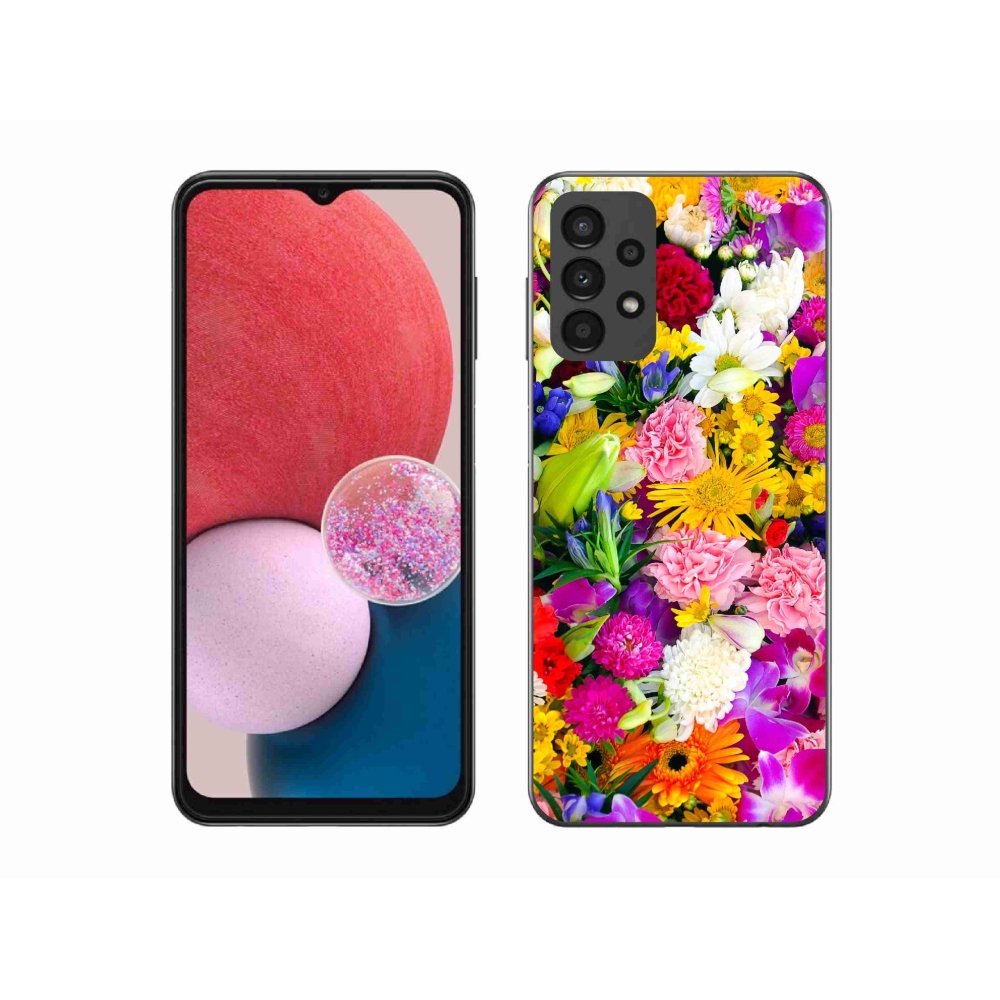 Gél borítás mmCase Samsung Galaxy A13 4G - virágok 12