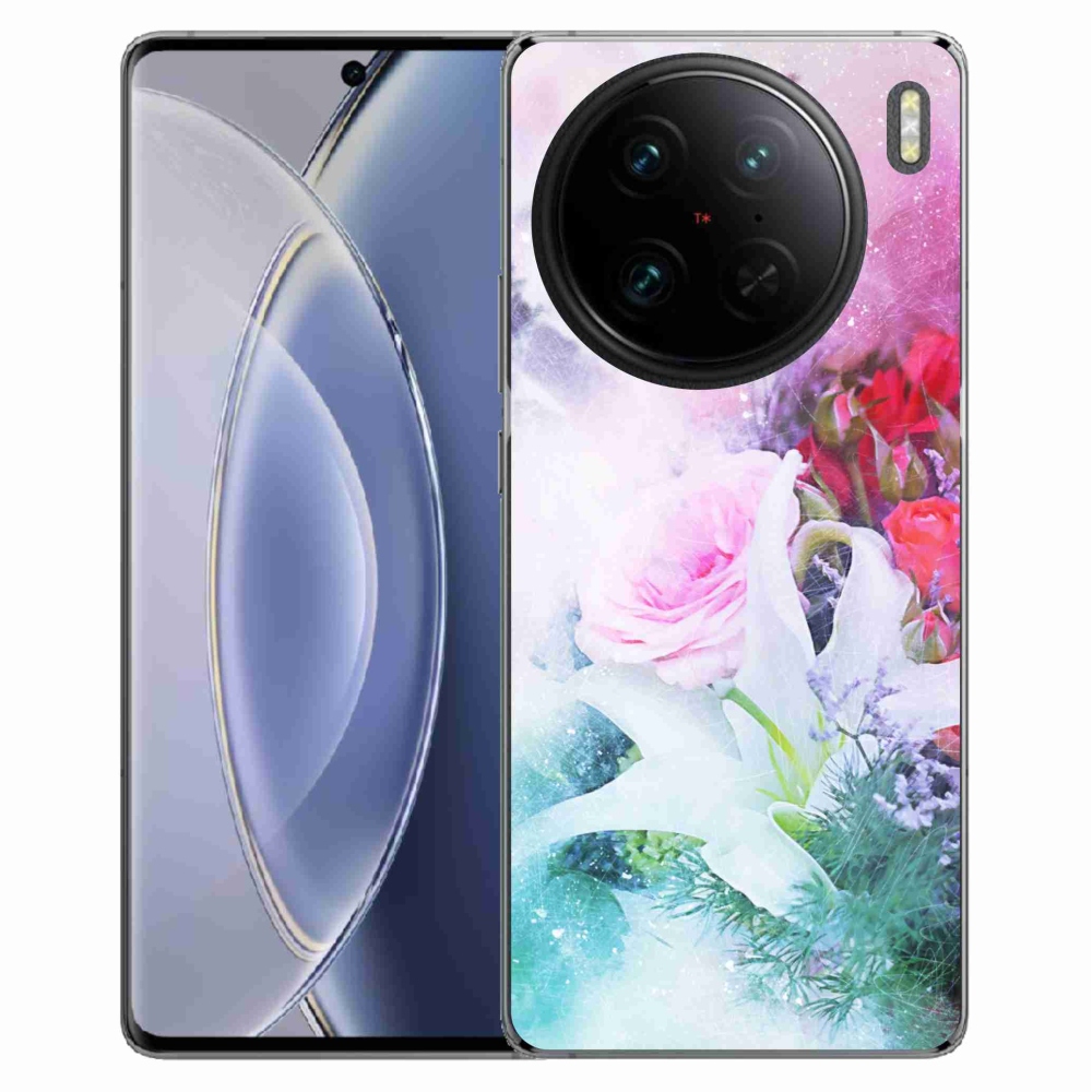 Zselés borítás mmCase a Vivo X90 Pro készülékhez - virág 4
