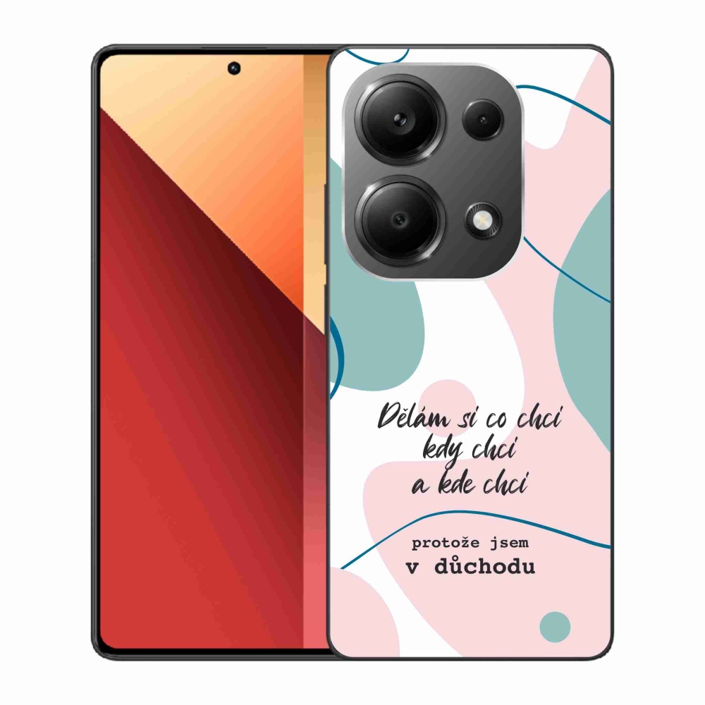 Gél borító mmCase a Xiaomi Redmi Note 13 Pro 4G/Poco M6 Pro - vicces szöveg 10 fehér háttérrel