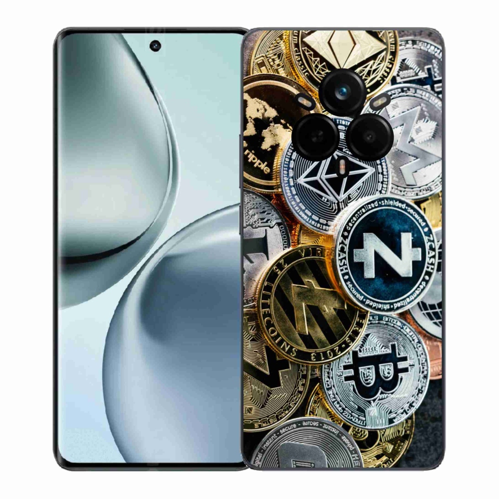Gél borítás mmCase a Realme 14 Pro+ 5G számára - kriptovaluták