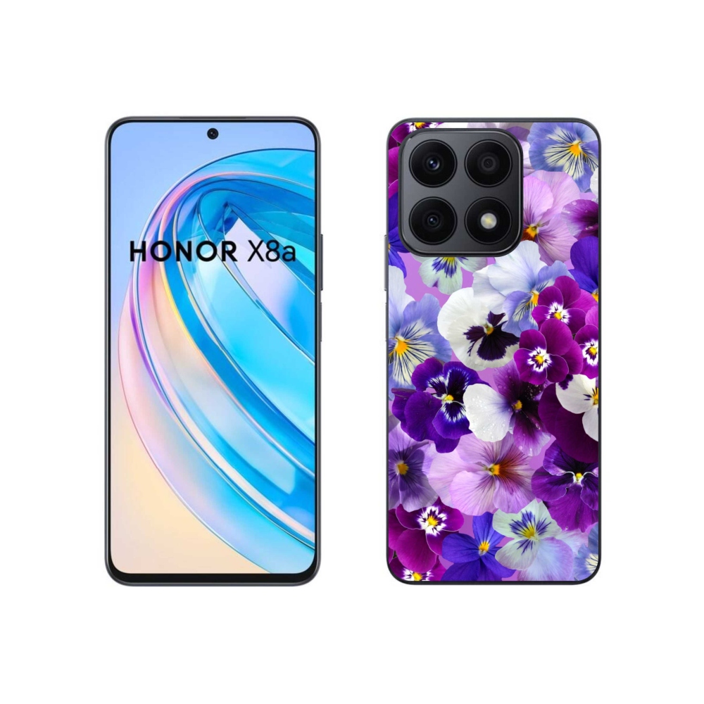 Zselés borítás mmCase a Honor X8a számára - Virágok 9