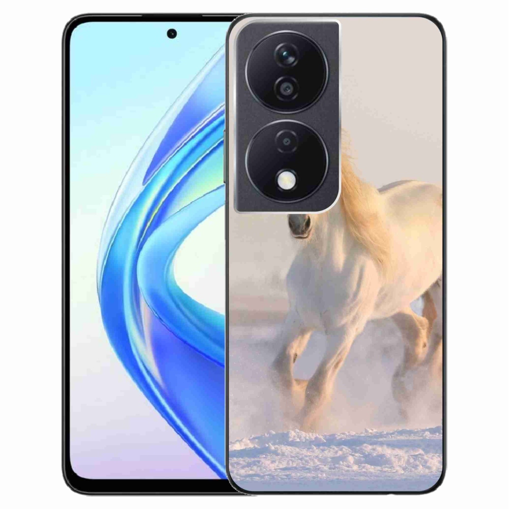 Gél tok mmCase a Honor X7b/Honor 90 Smart számára - ló a hóban