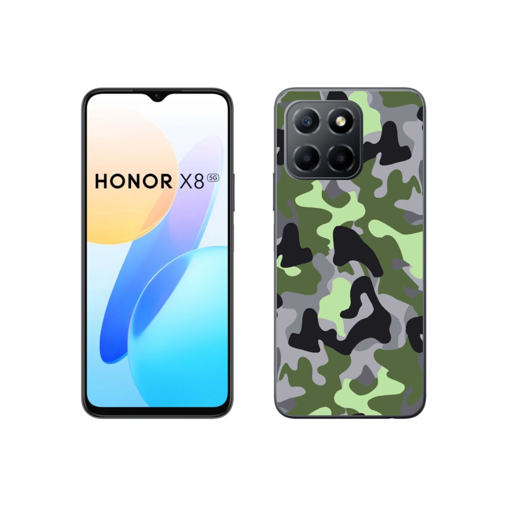 Gél borítás mmCase a Honor X8 5G/70 Lite 5G számára - álcázó minta 7