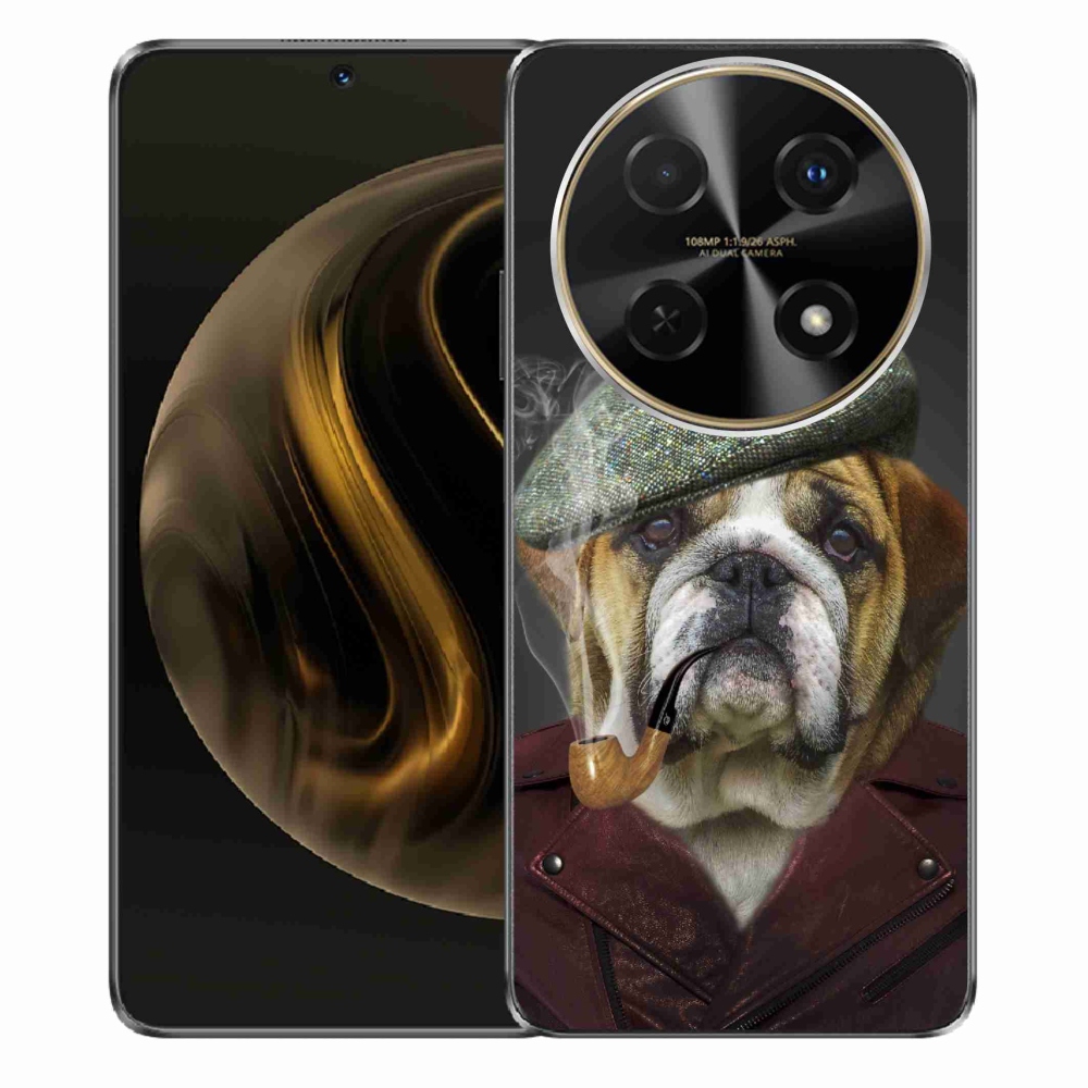 Gél borítás mmCase a Huawei Nova 12i készülékhez - kutya csővel