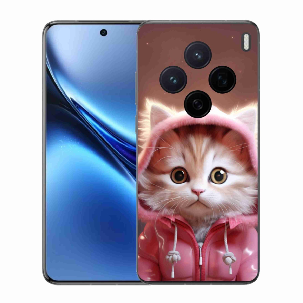 Gél borító mmCase a Vivo X200 5G készülékhez - aranyos cica 3