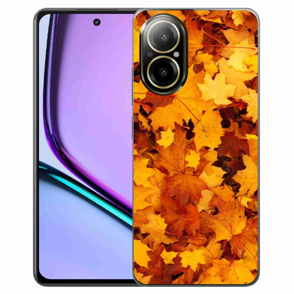 Gél borító mmCase a Realme C67 készülékhez - juharlevelek