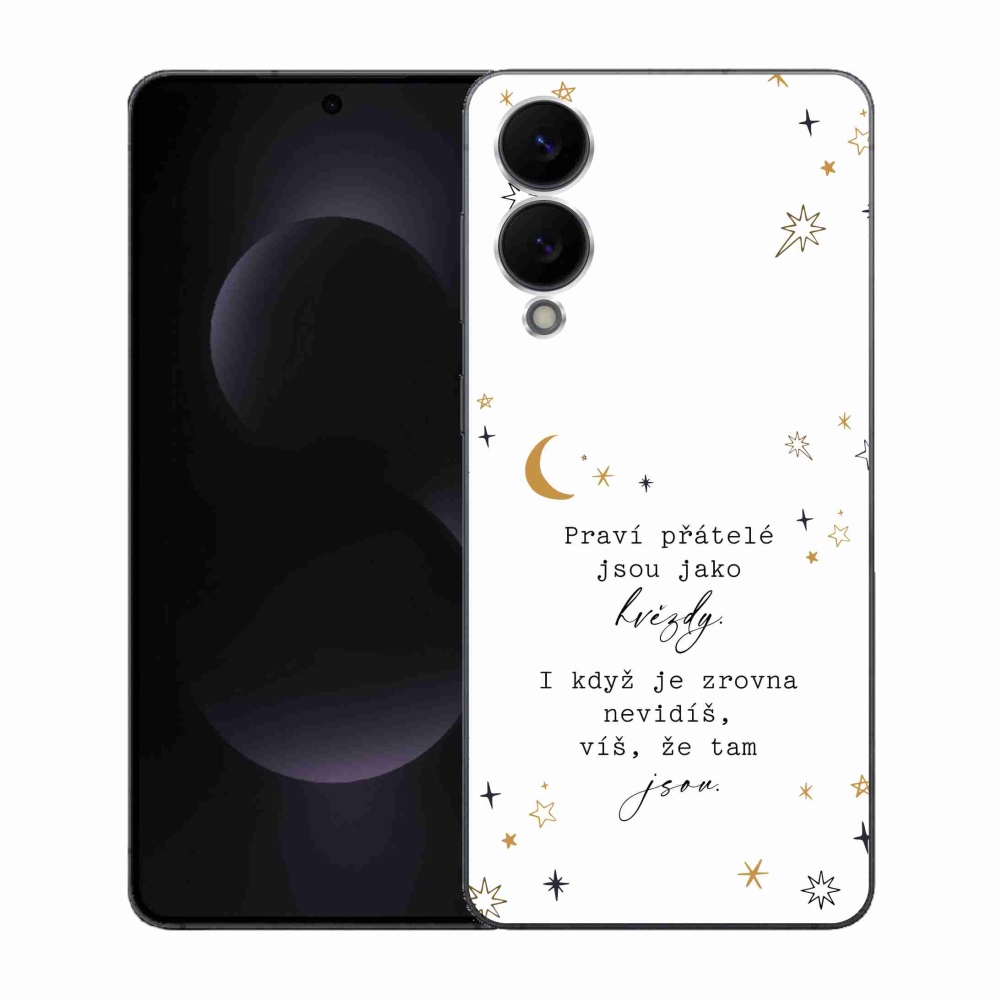 Gél borítás mmCase Samsung Galaxy S25 Edge - idézem 6 fehér háttér