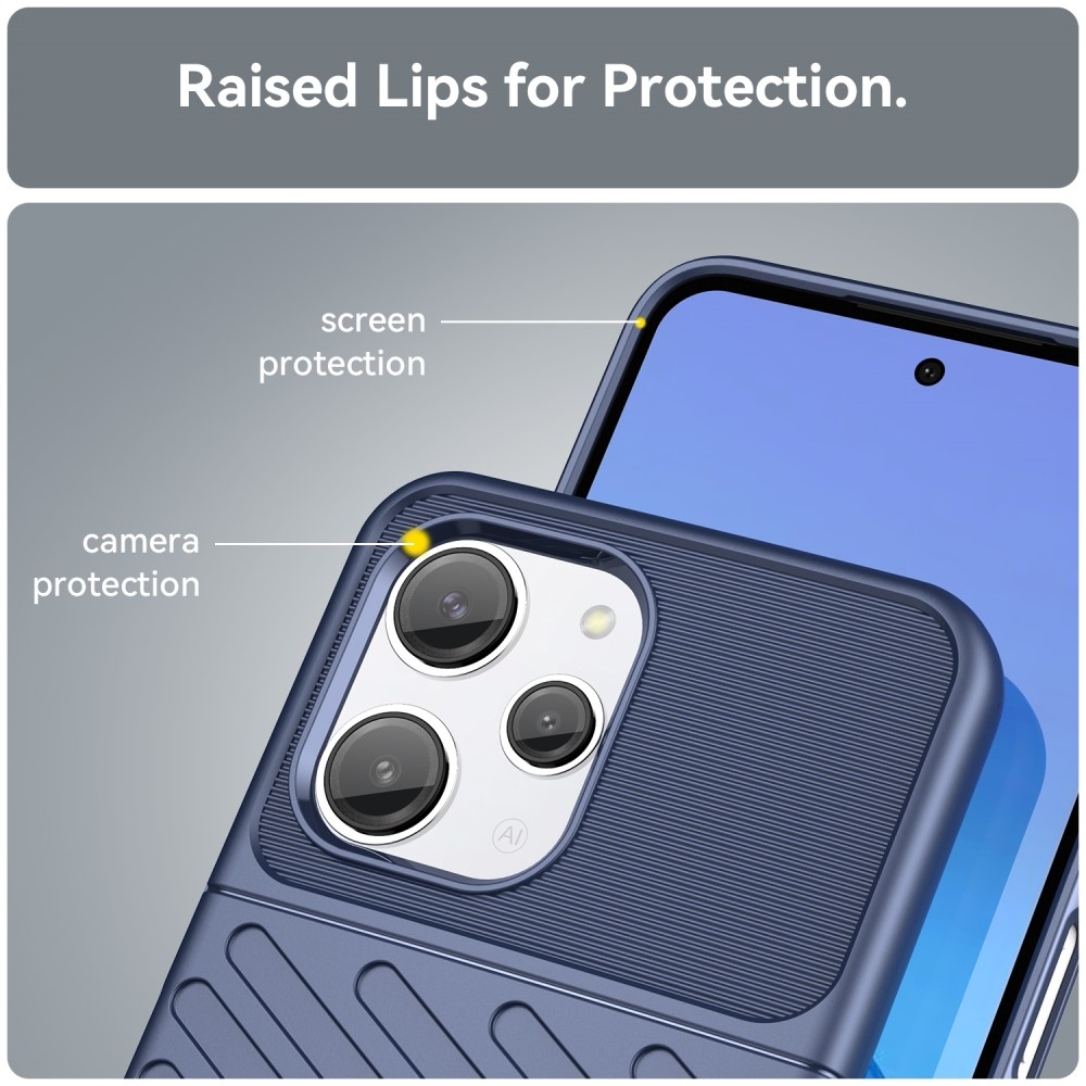 Thunder tartós zselés tok Xiaomi Redmi 12 4G/5G készülékhez - kék