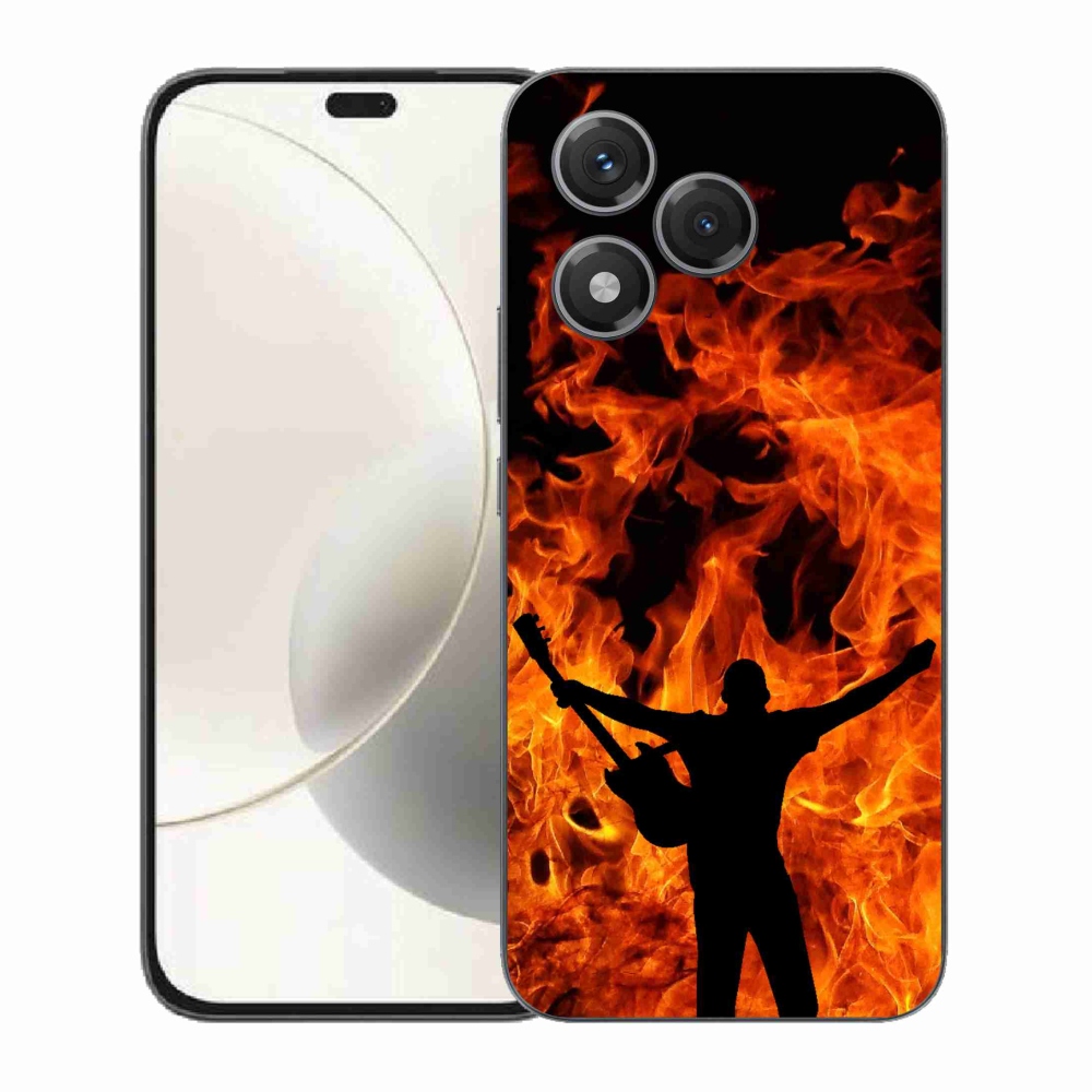 Gél borítás mmCase a Honor 400 Lite-hoz - zenész és tűz