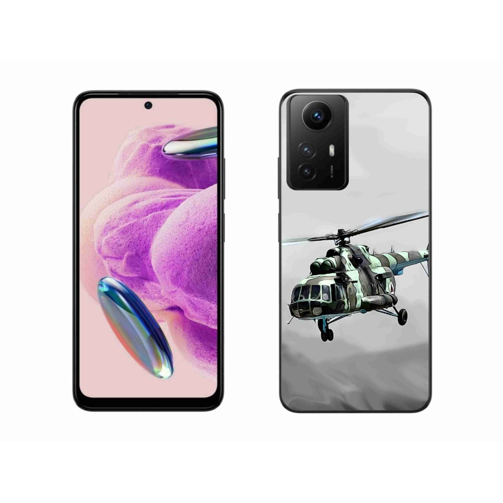 Gél borítás mmCase a Xiaomi Redmi Note 12S-hez - katonai helikopter