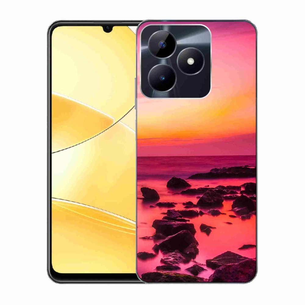 Zselés tok mmCase a Realme C51/C53 készülékhez - tenger és ragyogás