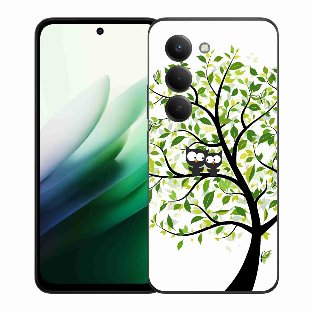 Gél borító mmCase a Xiaomi Redmi 15 5G számára - baglyok a fán