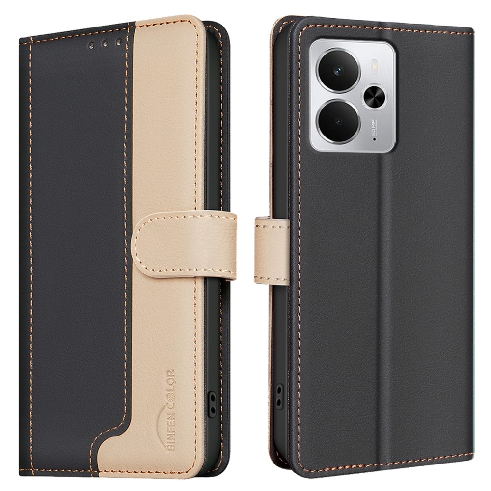 BNF DUO könyvtáska a Realme 14 5G készülékhez - fekete