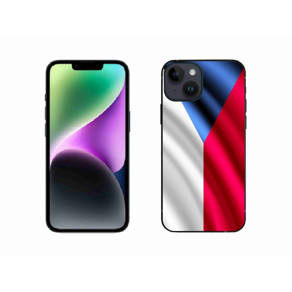 Zselés borítás mmCase iPhone 14 készülékhez - Cseh zászló