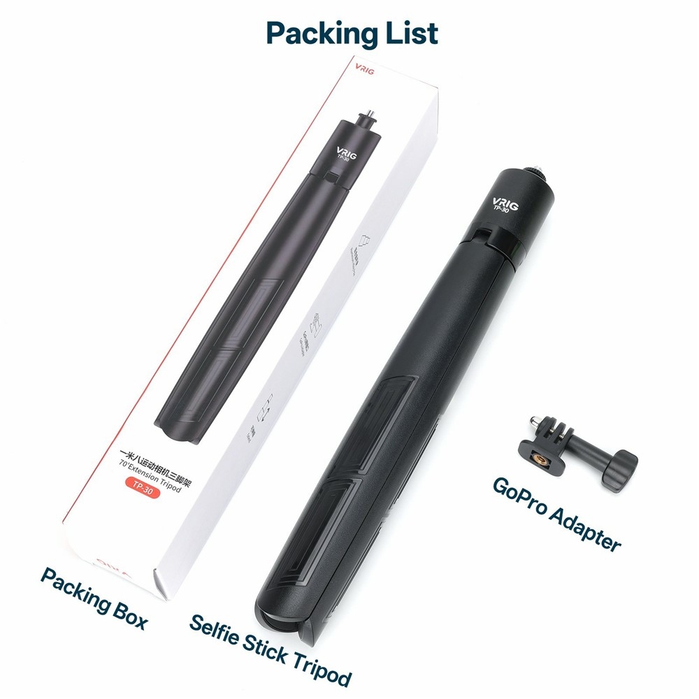 VRIG teleszkópos állvány és szelfibot 180 cm mágneses tartóval