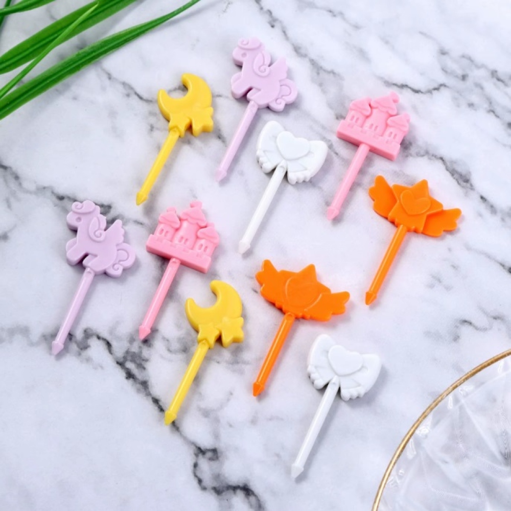 Gyermek műanyag nyársak - tündér minta