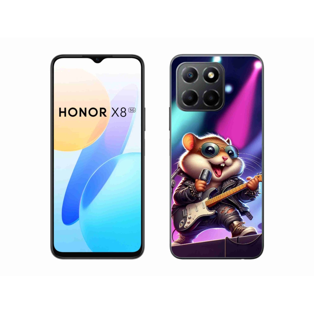 Gél borítás mmCase a Honor X8 5G/Honor 70 Lite 5G számára - hörcsög hintaló