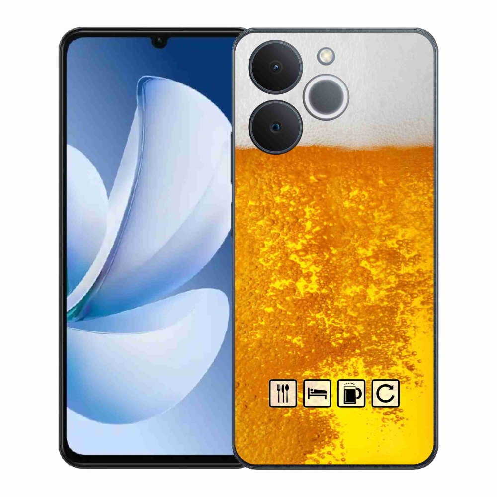 Zselés borítás mmCase a Realme Note 70T-hez - sör motívum 3