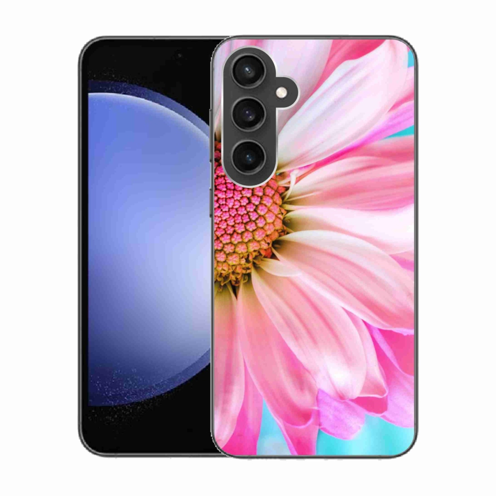 Gél védőhuzat mmCase Samsung Galaxy S23 FE készülékhez - rózsaszín virág