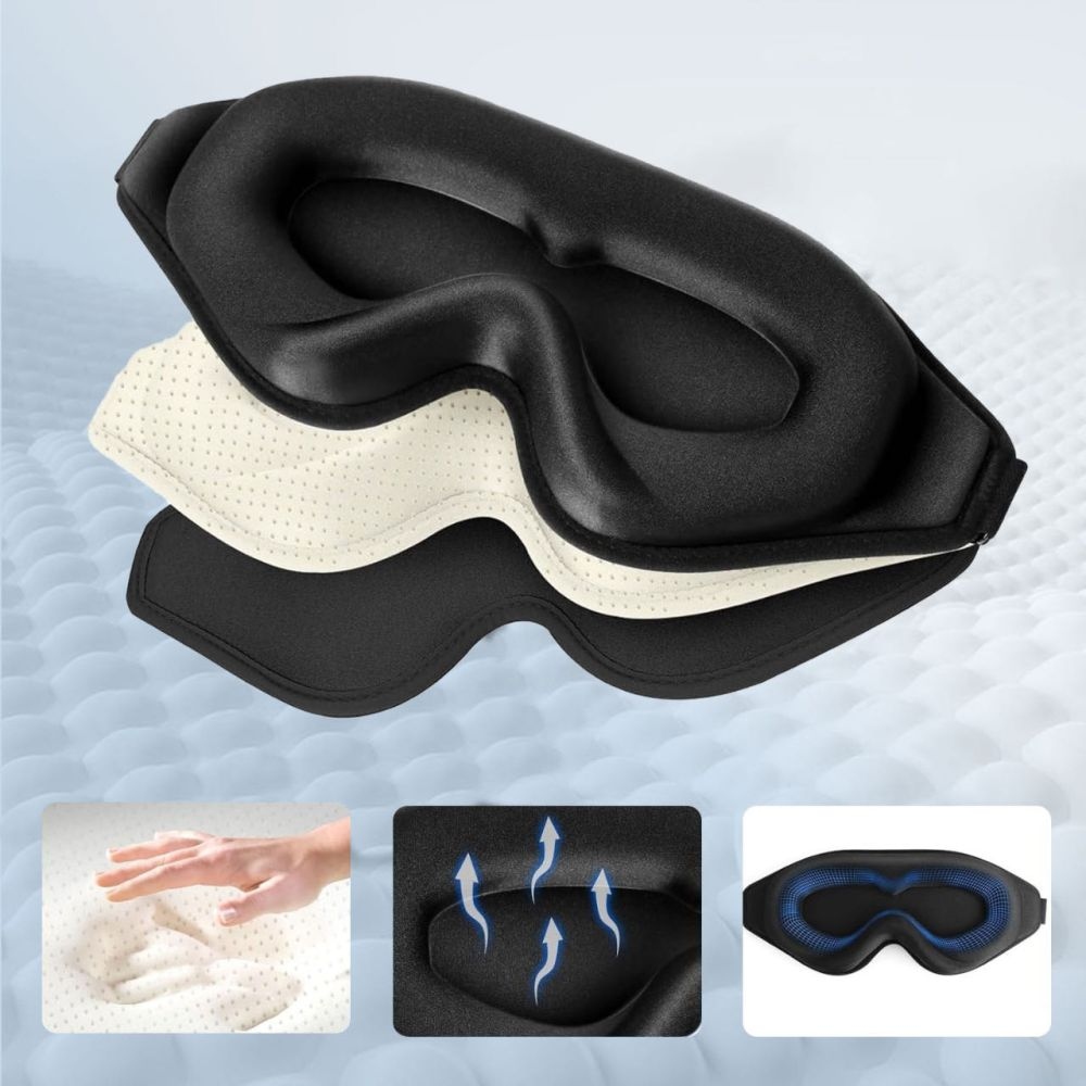 Tech-Protect EyeShade 3D alvómaszk - fekete